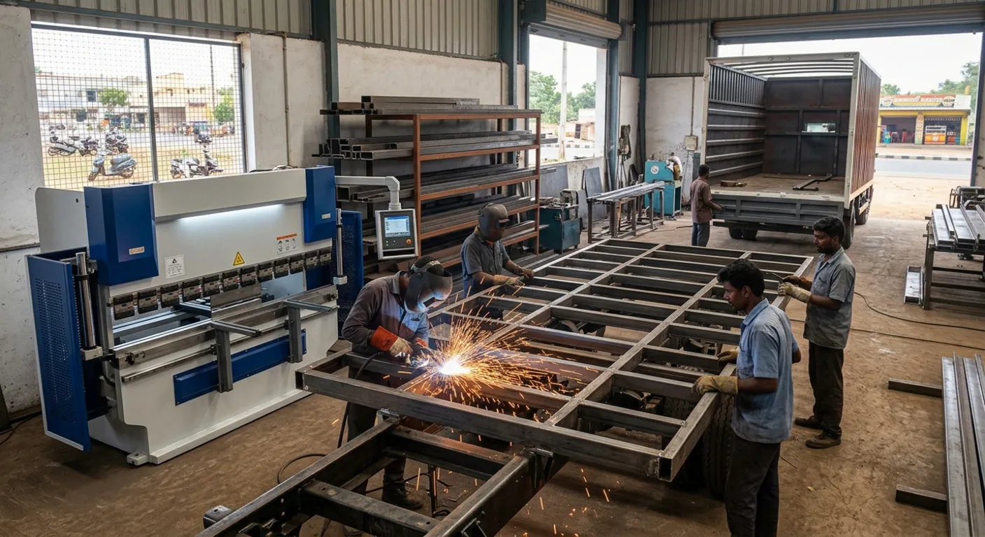 Custom Truck Body Manufacturing Facility in Tamil Nadu